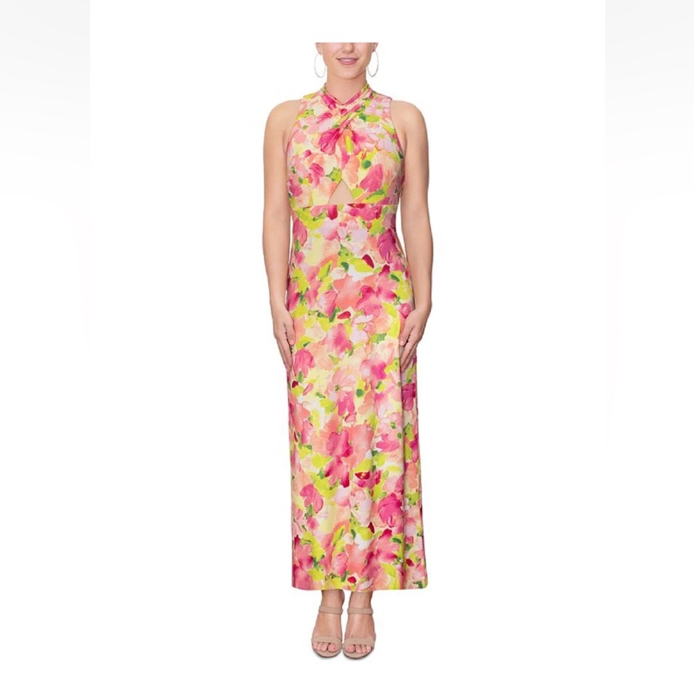 Rachel Roy Women's Fran Halter Printed Maxi Dress in size XS